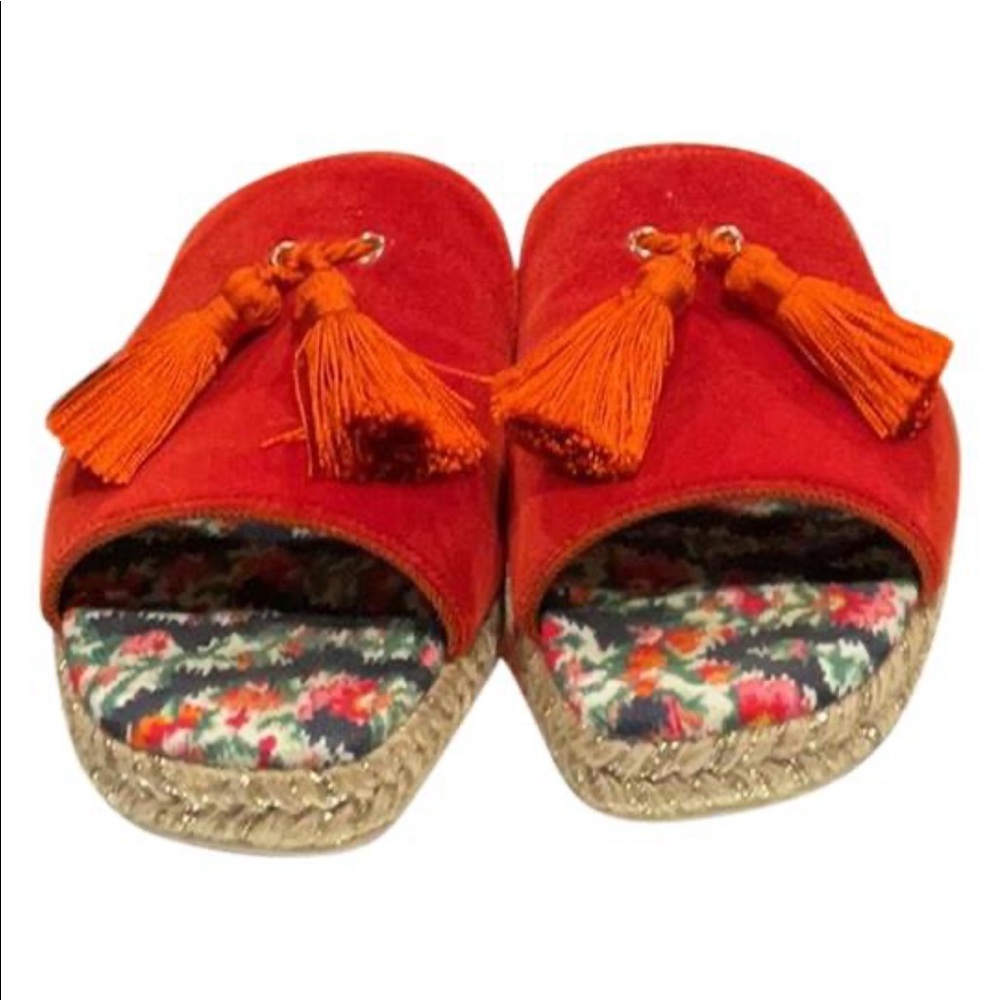 Christian louboutin espadrille slip on slide size 38
